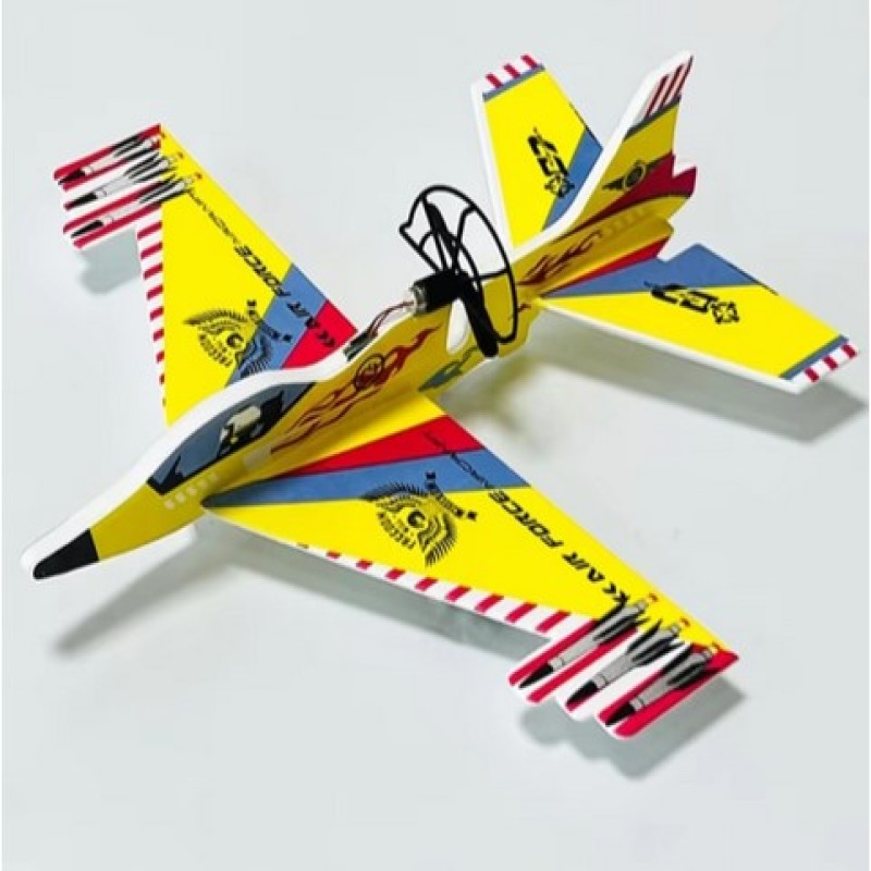 Foam Glider Flying Toy for Children Hand Throwing Plane Model Kits Glowing Led Toy for Kids Boys Outdoor Gift